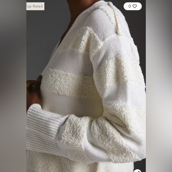 Daily Practice by Anthropologie Striped Cardigan Sweater, Size M - Picture 3 of 14